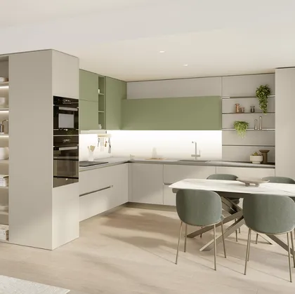 Cucina Moderna angolare Start-Time 10 di Veneta Cucine