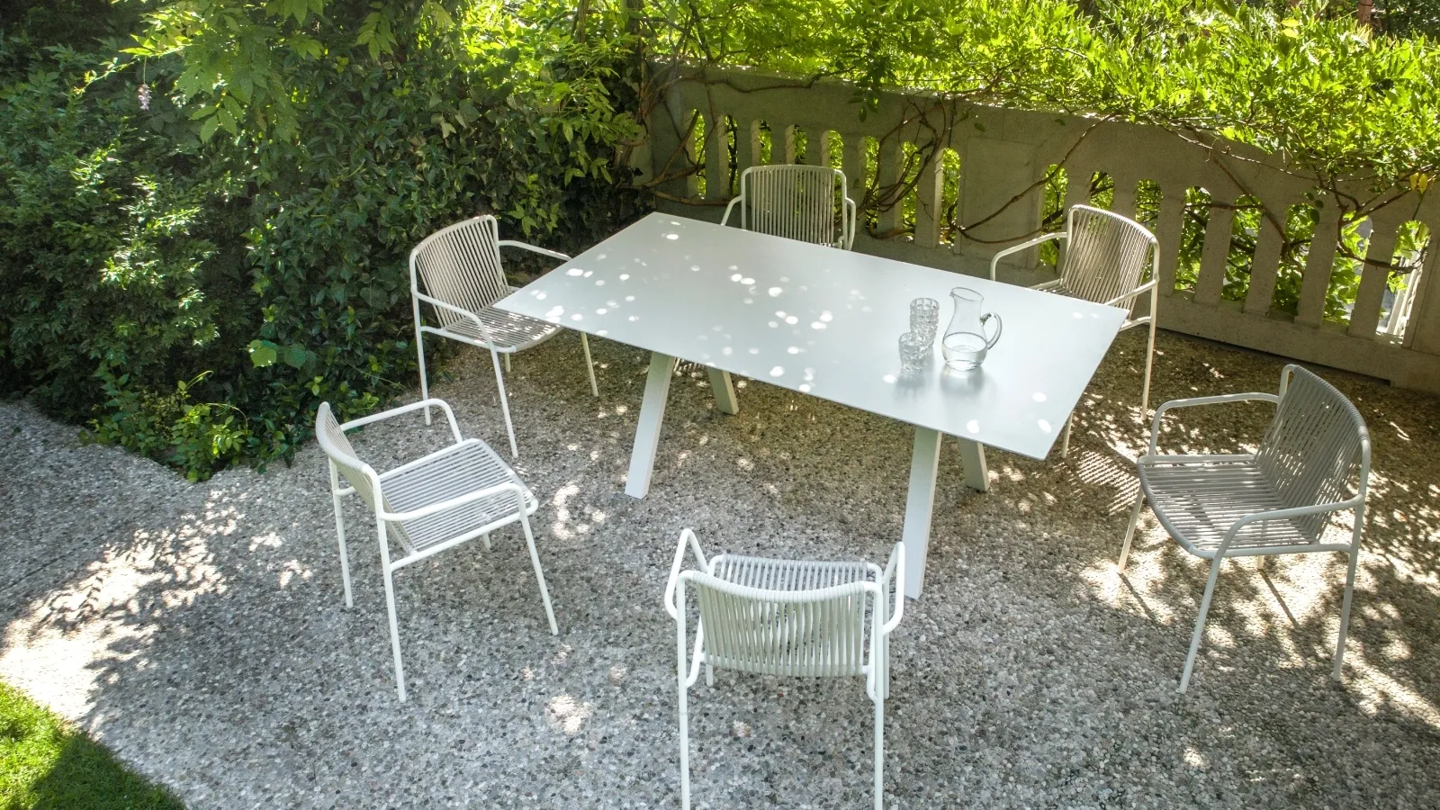 Tavolo da esterno in acciaio Arki Table di Pedrali