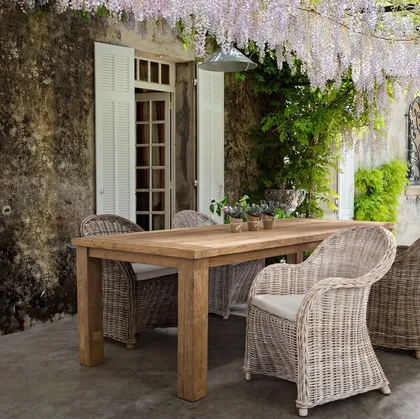 Tavolo in Teak riciclato Bounty di Bizzotto