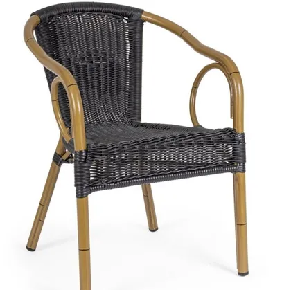 Sedia Cala in fibra sintetica tonda di Bizzotto