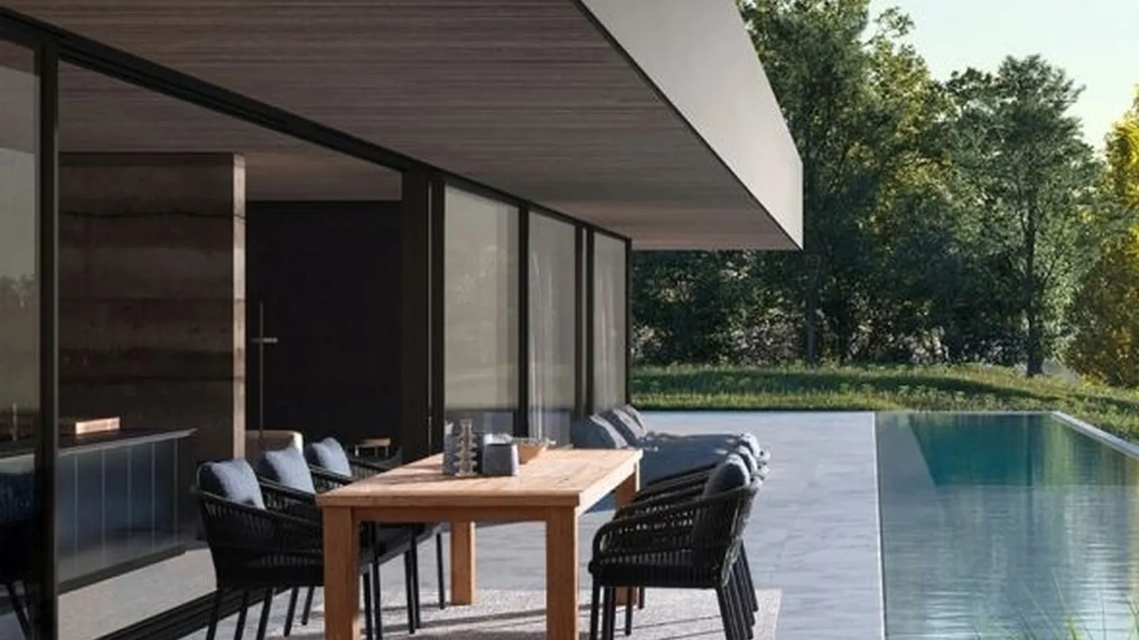 Sedia impilabile Galdana in corda e alluminio di Bizzotto