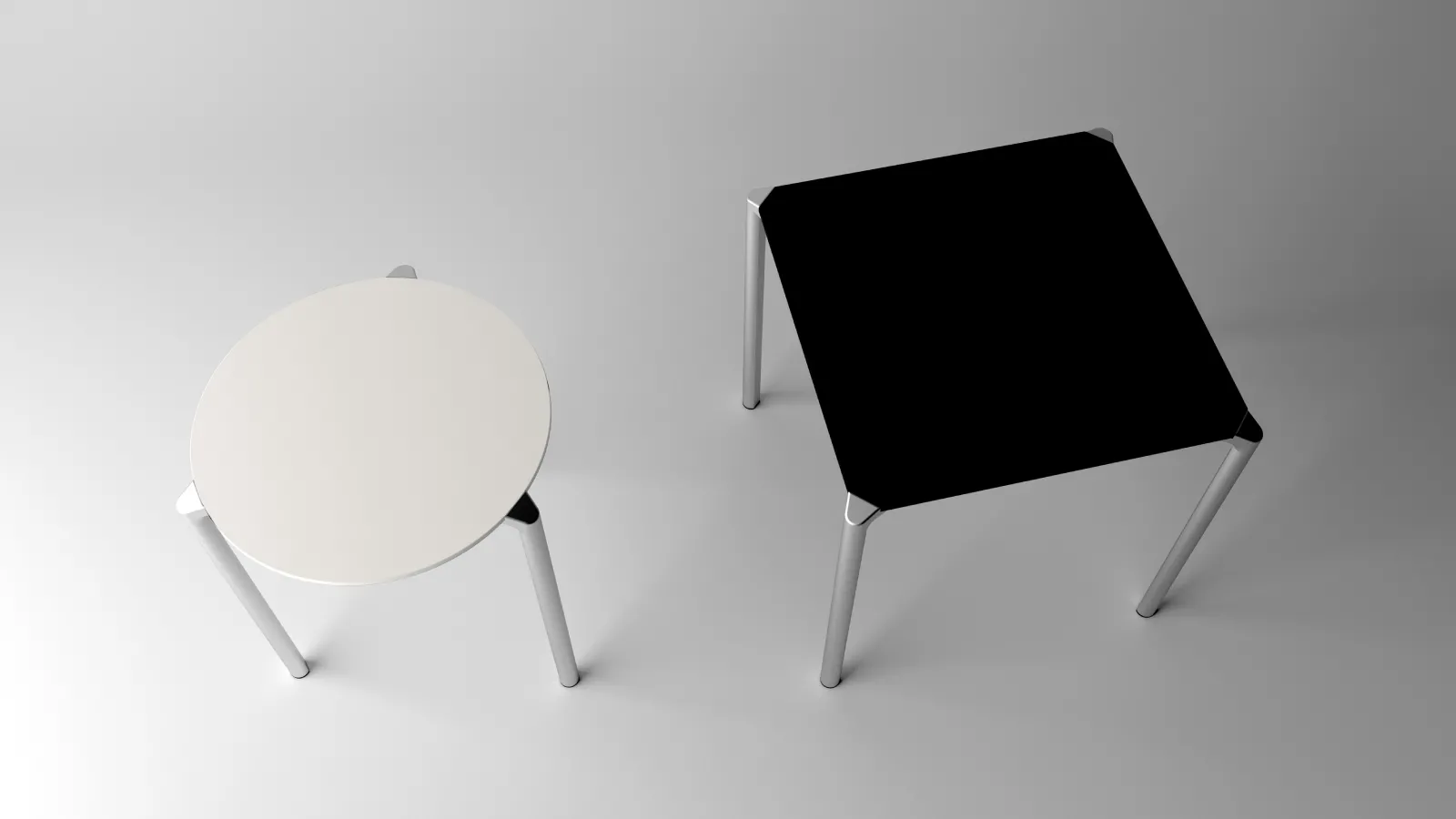 Tavolo da esterno con gambe in alluminio e ripiano in stratificato Jump di Pedrali