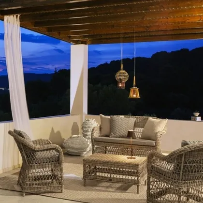 Arredo da esterno Jupiter in alluminio e fibra sintetica di Bizzotto