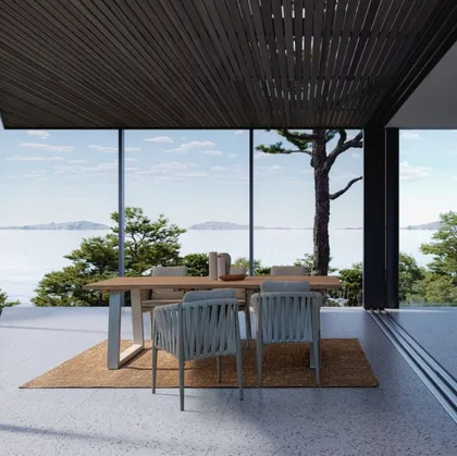 Tavolo con top in legno Legend di Bizzotto