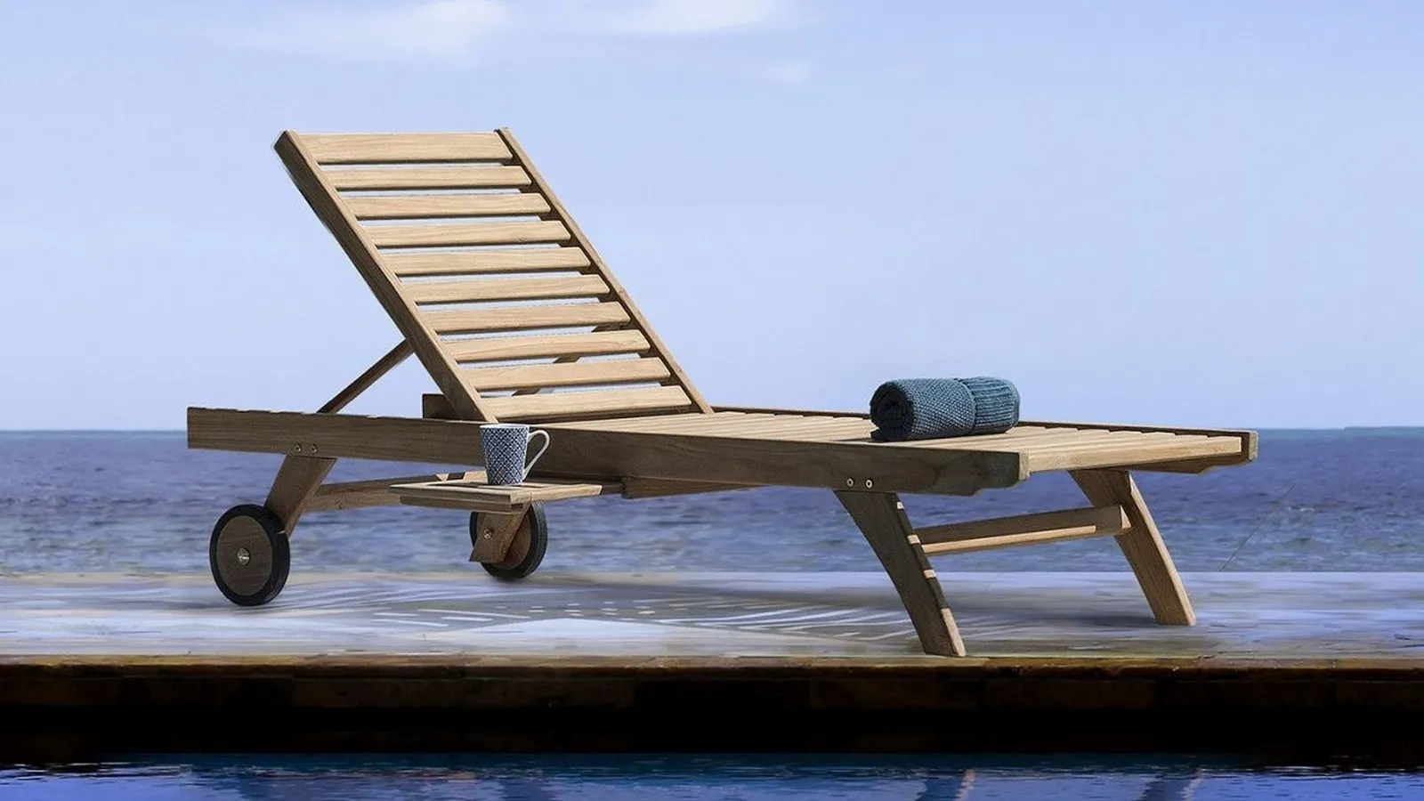 Lettino in Teak Maryland di Bizzotto