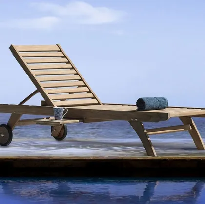 Lettino in Teak Maryland di Bizzotto