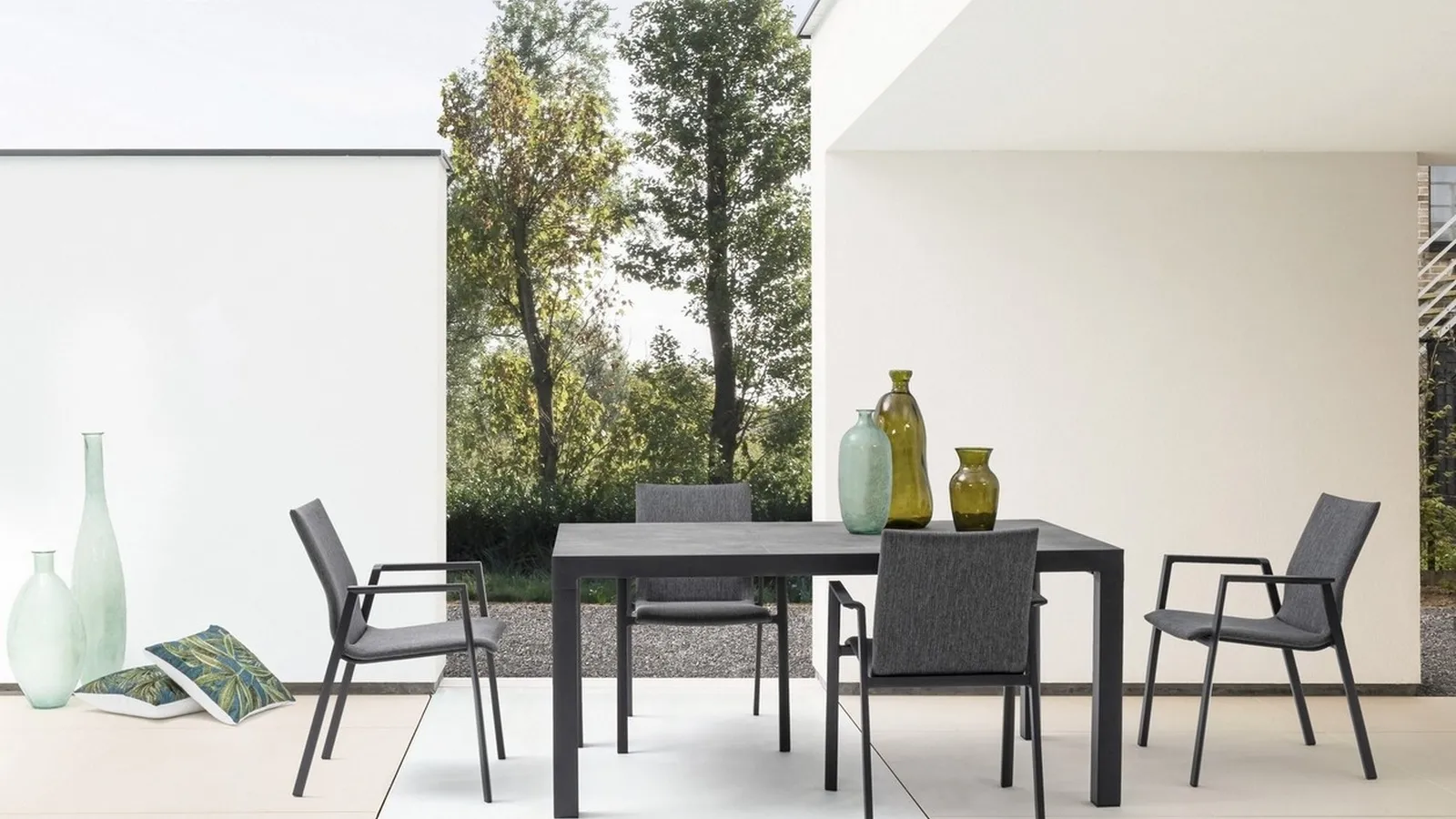 Tavolo con piano in ceramica Mason di Bizzotto