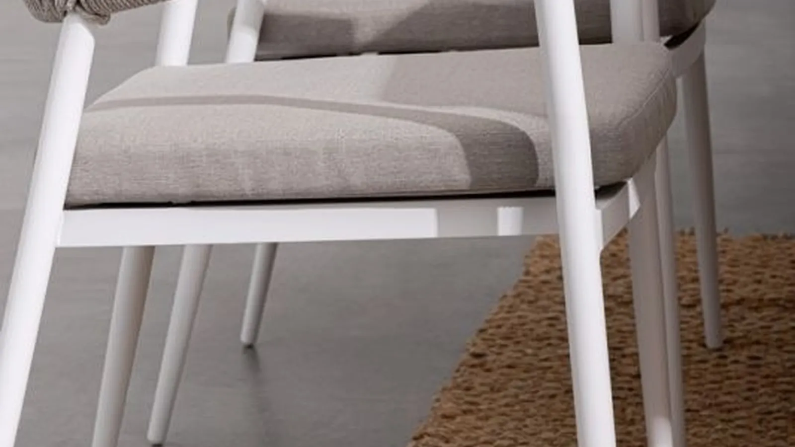 Sedia Millor in corda e alluminio di Bizzotto