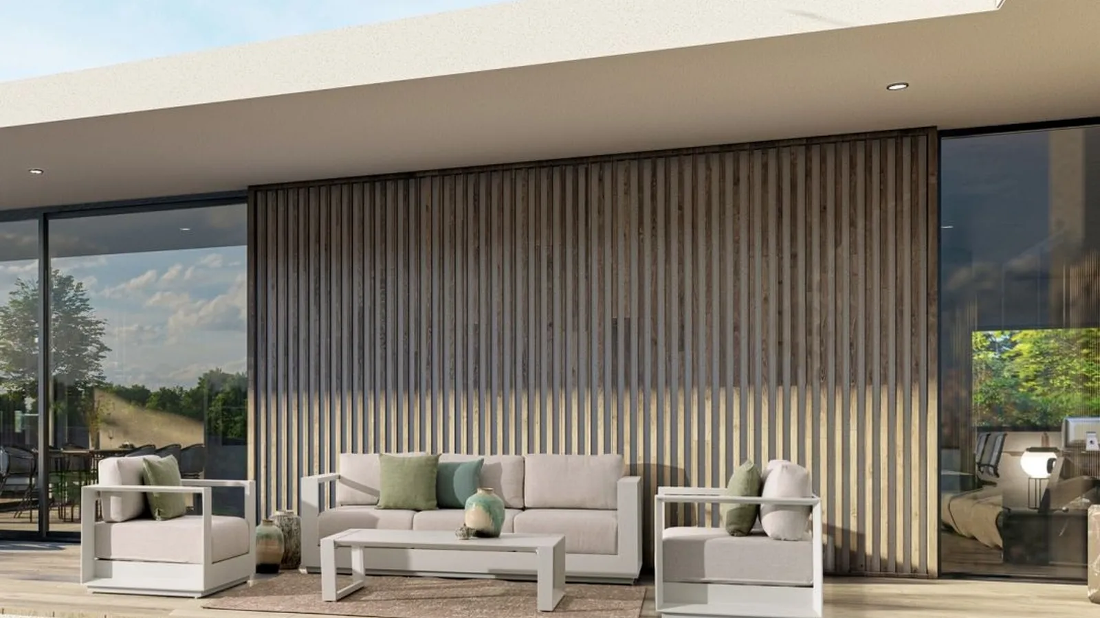 Arredo da esterno Moses in alluminio e tessuto di Bizzotto