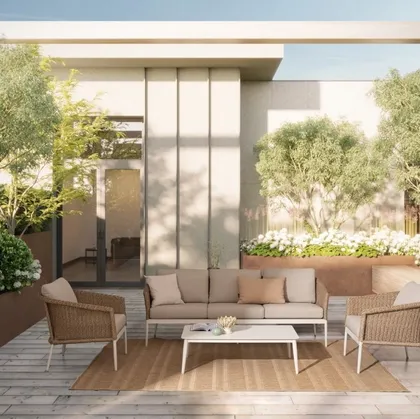 Arredo da esterno Oceana in alluminio e fibra sintetica di Bizzotto