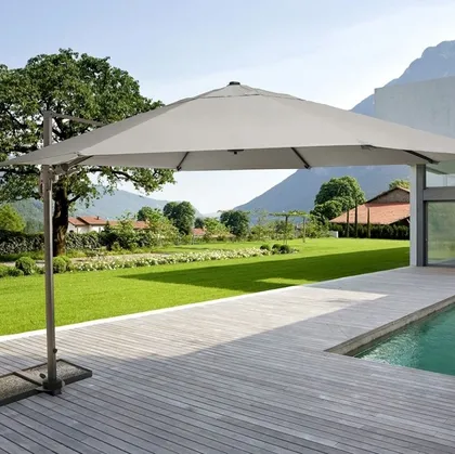 Ombrellone Orland con braccio in alluminio di Bizzotto