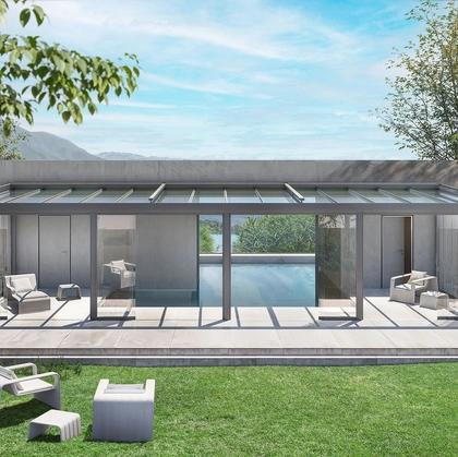 Pergola bioclimatica Nubes Fix di Protezioni