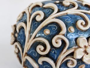 Lampada a Sfera applicata in Ceramiche di Caltagirone