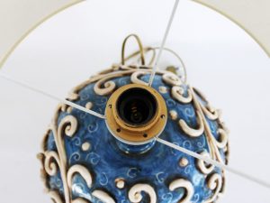 Lampada a Sfera applicata in Ceramiche di Caltagirone
