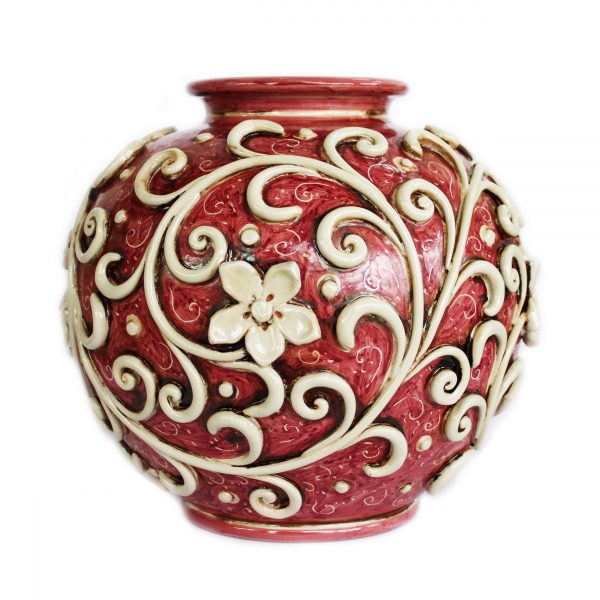 Vaso porta Fiori in Ceramiche di Caltagirone