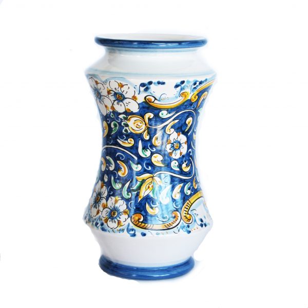 Vaso Albarello blu in Ceramiche di Caltagirone