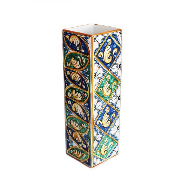 Vaso quadrato - Ceramica di Caltagirone