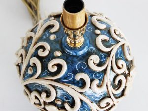 Lumetti da comodino in Ceramica di Caltagirone a Rilievo