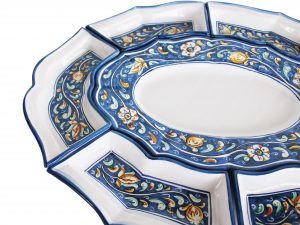 Antipastiera a scomparti in Ceramiche di Caltagirone