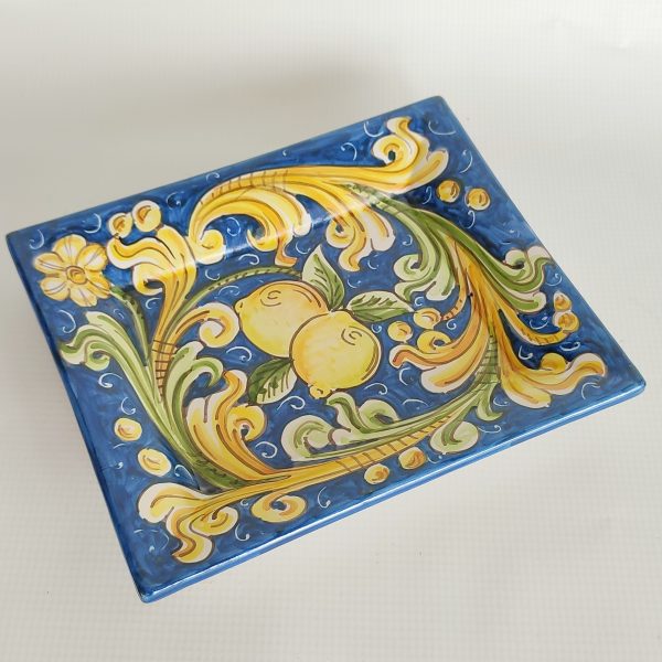 Svuota Tasche Rettangolare in Ceramica di Caltagirone