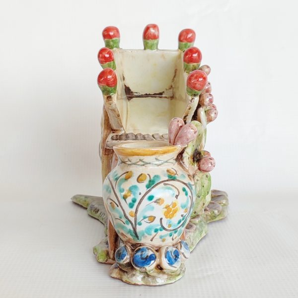 Carretto Siciliano in Ceramica di Caltagirone - immagine 4