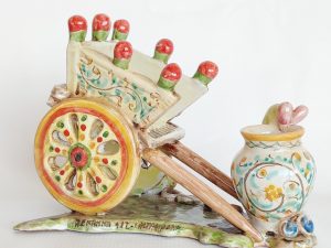 Carretto Siciliano in Ceramica di Caltagirone