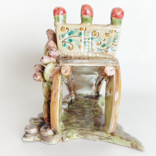 Carretto Siciliano in Ceramica di Caltagirone - immagine 3