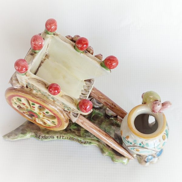 Carretto Siciliano in Ceramica di Caltagirone - immagine 2