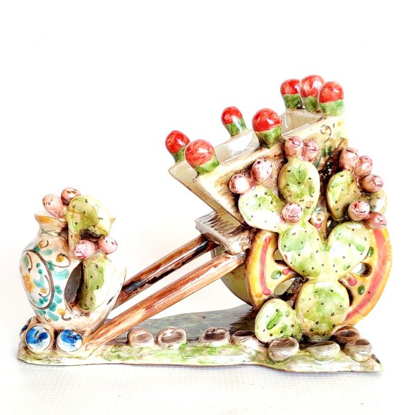 Carretto Siciliano in Ceramica di Caltagirone
