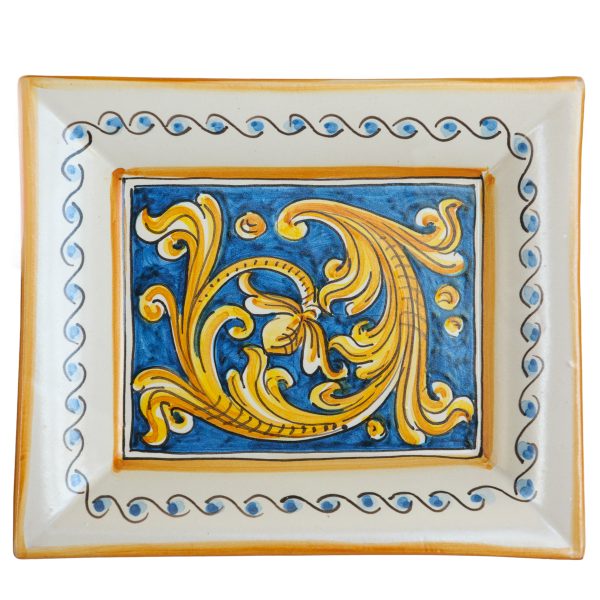 Svuota Tasche rettangolare in Ceramica di Caltagirone