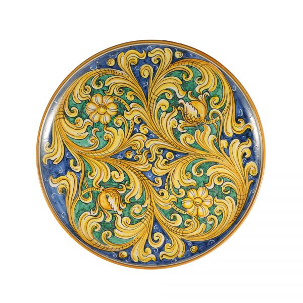 Piatto da Parete in Ceramica di Caltagirone