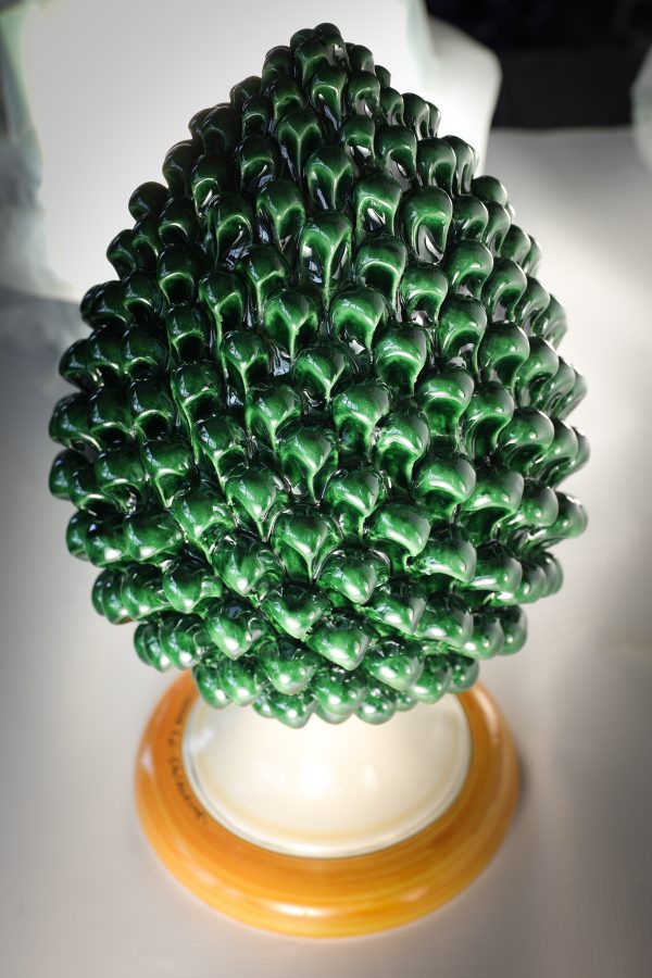Pigna Classica Verde in Ceramica di Caltagirone - immagine 4