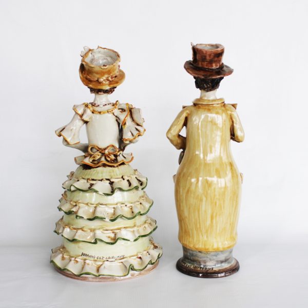 Coppia Lumiere in Ceramica di Caltagirone - immagine 3